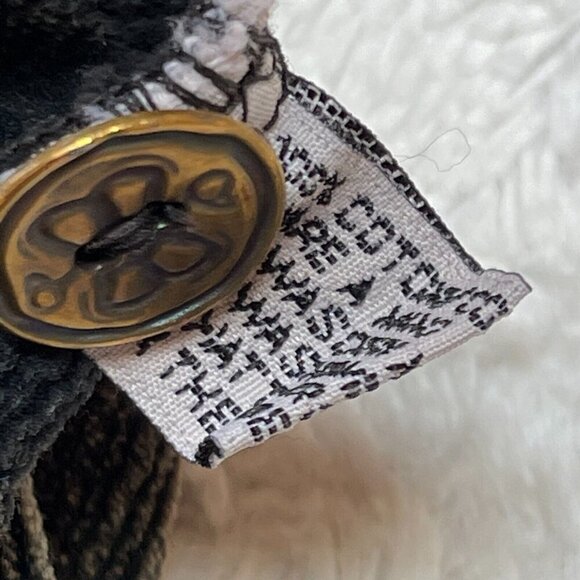 Marilu Embellished Beaded Sequin Jacket Burnout Patchwork S/M Gray Boho Italy - Picture 7 of 12